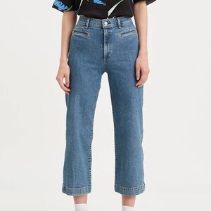 Levi’s - Ribcage Wide Leg Crop - Blue